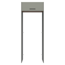 Ver imagem 6 de Porta-Geladeira 83 cm 1 Porta Basculante Cinza/Rustic/Cinza Agata Madesa