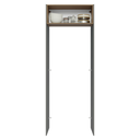 Ver imagem 4 de Porta-Geladeira 83 cm 1 Porta Basculante Cinza/Rustic/Cinza Agata Madesa