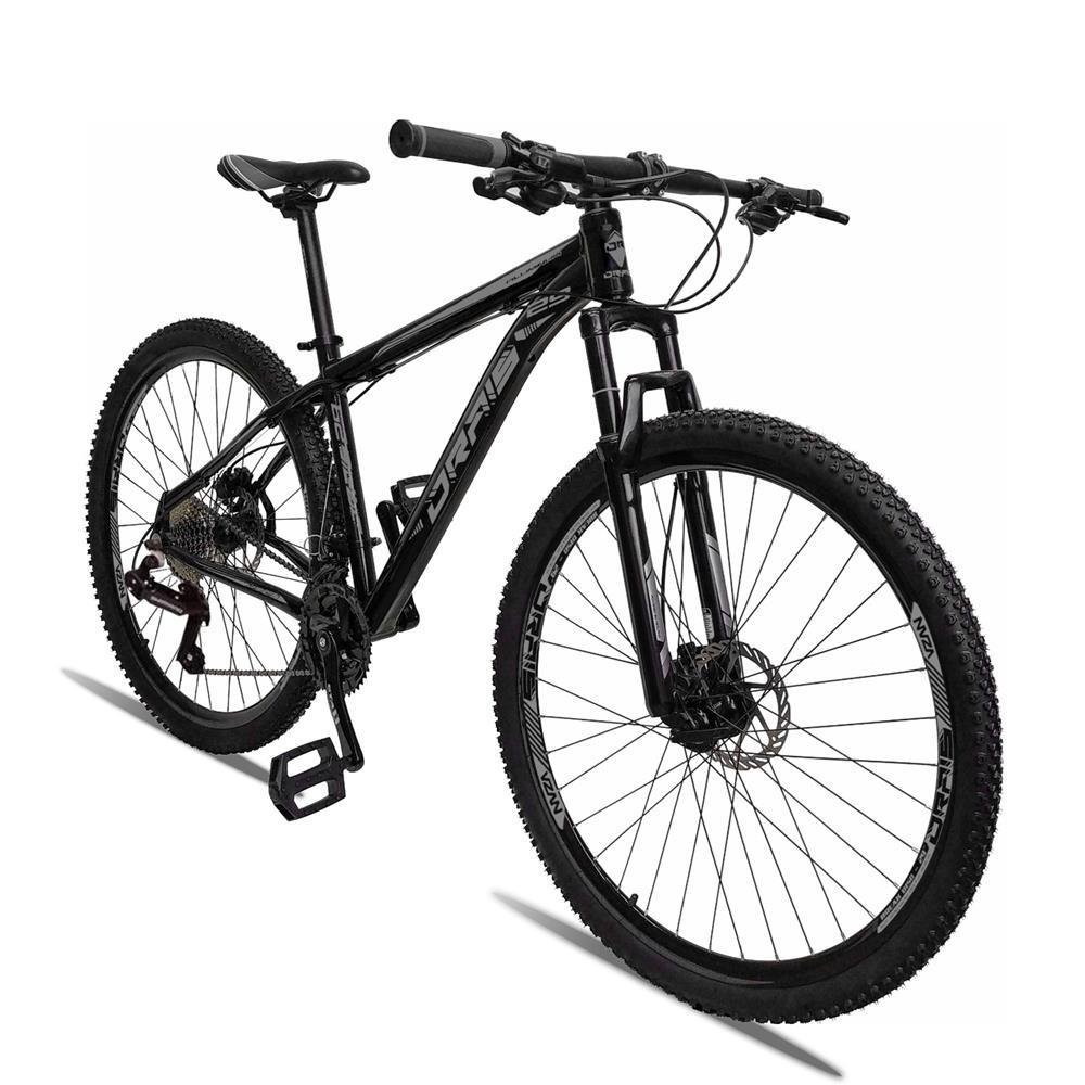 Bicicleta Drais 24V Aro 29 Alumínio Freio a Disco MTB Preto/Cinza 15" - 189 - 3