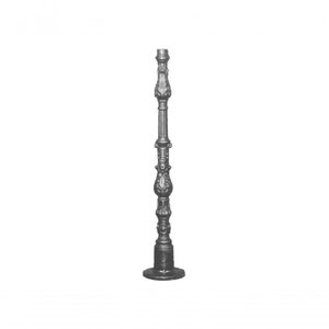 Coluna Ferro Fundido N07 Para Grade Sacada Varanda 90X16Cm