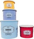 Ver imagem 2 de Tupperware Kit 4 Peças Porta Mantimentos Retrô Essence Arroz Feijão Sal e Farinha
