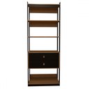 Ver imagem 2 de Closet Industrial Marseille 2 Gavetas 2 Prateleiras Black/brise - Panorama Móveis