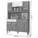 Ver imagem 4 de Cozinha Compacta Magazin 7 Portas 1 Gaveta Freijó/Off White Cristal - Nicioli