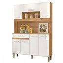 Ver imagem 2 de Cozinha Compacta Magazin 7 Portas 1 Gaveta Freijó/Off White Cristal - Nicioli