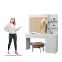 Ver imagem 5 de Penteadeira Camarim com Fita de Led Bivolt Londres Mavaular:branco
