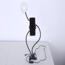 Ver imagem 2 de Suporte Ring Light Ajustável Clip Fixador Usb Preto 5v
