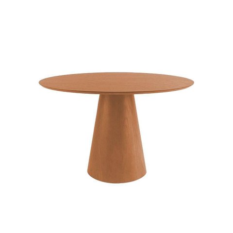 Mesa de Jantar Muniz 6 Lugares Redonda Madeira Maciça 120cm