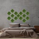 Ver imagem 1 de 16 Placas de Buxinho 25x25 Grama Artificial P/ Cobertura de Muros, Paredes ou Divisórias