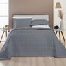 Kit Cobre Leito Colcha Alexa Pompom Casal Padrão Dupla Face Micropercal 3 Peças - Cinza - 1
