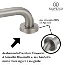 Ver imagem 6 de Shopee Lm-mm Kit 2 Barra Alca Apoio 30cm Inox Escovado Idoso/deficiente
