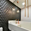 Ver imagem 1 de Torneira de Teto Luxo para Lavabo Banheiro 1,70 - Dourado Fosco