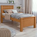 Ver imagem 1 de Cama Solteiro Athenas Amêndoa Clean - Móveis Lopas