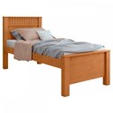 Ver imagem 2 de Cama Solteiro Athenas Amêndoa Clean - Móveis Lopas