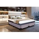 Ver imagem 1 de Cama Box Queen Size Bipartida Serenelife - Suede Cinza Escuro