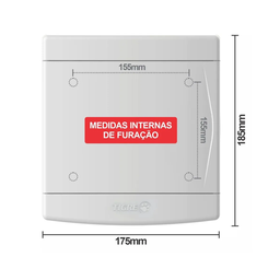 Tampa Para Quadro De Força Tigre 3/4 Disjuntores Original - 3