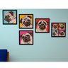 Kit de Quadros Decorativos 5 Peças Cachorro Pug Sofistiq - 1
