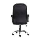 Ver imagem 5 de Kit 4 Cadeiras Presidente Giratória Para Escritório em Couro PU Preta W-65
