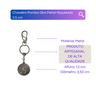 Chaveiro Orixá Pomba Gira Umbanda Candomblé - Selecione:p Gira Metal Niquel 3,5 Cm - 2