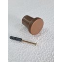 Ver imagem 6 de Espelho Redondo Adnet 70cm Moldura e Alça Couro Café + Suporte