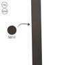 Espelho Redondo Adnet 70cm Moldura e Alça Couro Café + Suporte - 5