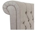 Ver mais imagens de Cabeceira Estofada Cama Box Queen 1,60 Miraggio para Quarto em Linho Cinza - Larbelle