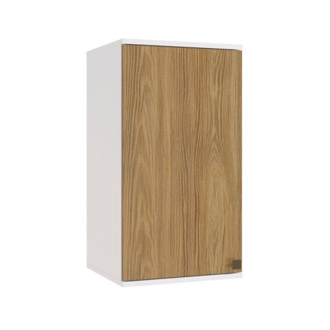 Armário Aéreo Celeste Kappesberg 100% Mdf 1 Porta Branco/nogueira 40cm