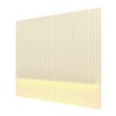 Ver imagem 2 de Painel para TV até 85 Polegadas Sole 1 Prateleira Ripado 100% MDF Off White - Pnr Móveis