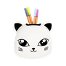 Porta Objetos e Canetas de Mesa Infantil Gatinha Decorfun Porta Objetos, Porta Caneta Infantil, Port - 1