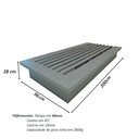 Ver imagem 3 de Cama Solteiro sob Medida Cz 96cmx200cm 100% Mdf Casa Lar Cor:cinza Sagrado