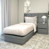 Cama Solteiro sob Medida Cz 96cmx200cm 100% Mdf Casa Lar Cor:cinza Sagrado - 1