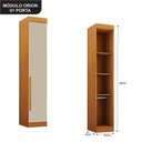 Ver imagem 3 de Quarto de Casal Modulado 11 Portas Orion Cinamomo Off White - Leifer Móveis