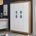 Ver imagem 2 de Guarda-roupa 2 Gavetas Córdoba Branco Almendra