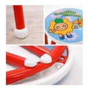 Ver imagem 2 de Banqueta Infantil Cadeira Degrau Multiuso Estudos Lanche Quarto Penteadeira Meninas Vermelho