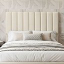 Ver imagem 1 de Cabeceira Cama Box Queen 160 cm Dália W01 Linho Champanhe - Lyam Decor