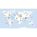 Ver imagem 2 de Adesivo de Parede Infantil Mapa Lúdico - Branco