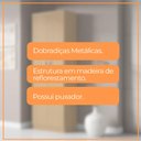 Ver imagem 6 de Armario Multiuso com Prateleiras 2 Portas New Banrô - Atacama/off White