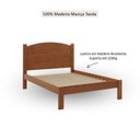 Ver imagem 4 de Cama Casal 145,8cm 100% Madeira Maciça Bronze Marrom/Castanho