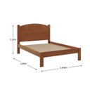 Ver imagem 3 de Cama Casal 145,8cm 100% Madeira Maciça Bronze Marrom/Castanho