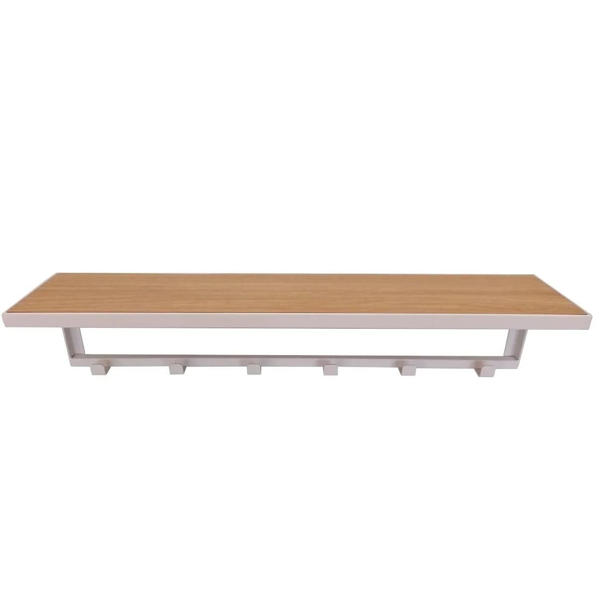 Cabideiro de Parede Estilo Industrial Mdf Branco 70cm - 5