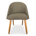 Ver imagem 3 de Cadeira de Jantar Bela Suede Pés Palito Castanho Pallazio