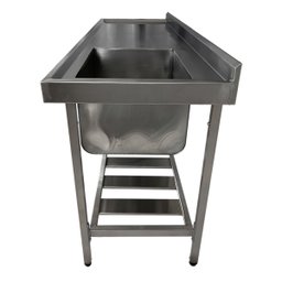 Pia Aço Inox Industrial 150x60x90 Cm Cuba Direita Nortinox - 3