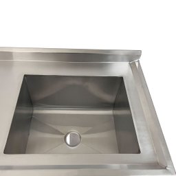 Pia Aço Inox Industrial 150x60x90 Cm Cuba Direita Nortinox - 5
