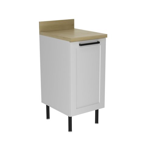 Armário de Cozinha Balcão 40cm C/tampo 1 Porta 100% Mdf Phoenix Móvel na Caixa