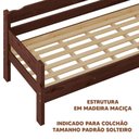 Ver imagem 3 de Sofá Cama em Madeira Maciça Solteiro Castanho
