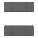 Ver imagem 5 de Kit Armário de Cozinha e Balcão 4 Portas Multimóveis Mp2161 Grafite