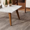 Ver imagem 2 de Mesa de Centro Dubai Retangular Sala Pé Palito Madeira Mdf- Branco