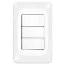 Ver imagem 1 de 3 Interruptores Simples 4x2 - Lgx111 - Pial 3 Interruptores Simples 4x2 Pial Pop - Lgx111 - Pial