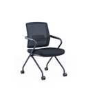 Ver imagem 4 de Kit com 10 Cadeiras Escritório Hotel Auditório com Rodízio Gravi Ch-357C-2X Preto