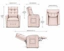 Ver imagem 4 de Poltrona Papai Luxo Reclinavel para Estenção de Cilios , Amamentação Organica* Sued*Rose