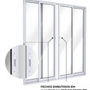 Ver imagem 5 de Porta de Alumínio de Correr 2 Folhas Móveis e 2 Folhas Fixas 215x200cm Lucasa Ideale